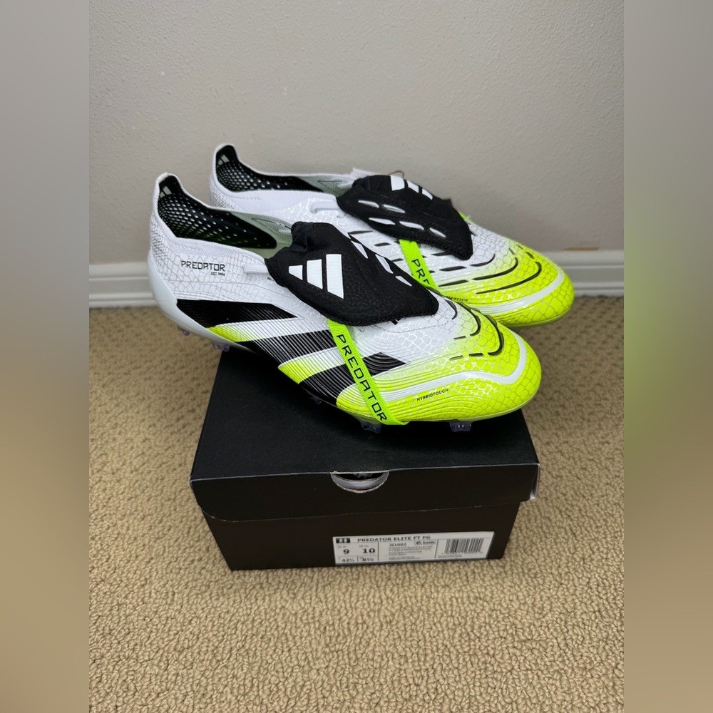 Adidas Predator Elite Fold Over Tongue Firm Ground Soccer Cleats (Men’s Size 9) - Picture 3 of 9